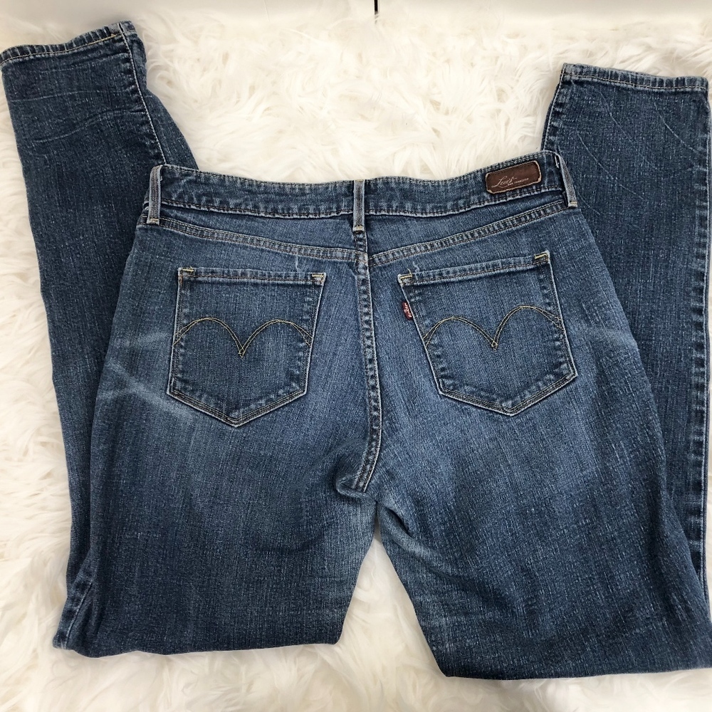 Levi's Bold Curve Skinny Destroyed Jeans Inseam 31 - Picture 7 of 8
